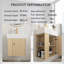21.6" Floating Bathroom Vanity With Ceramic Basin And Left Side Storage In Wood