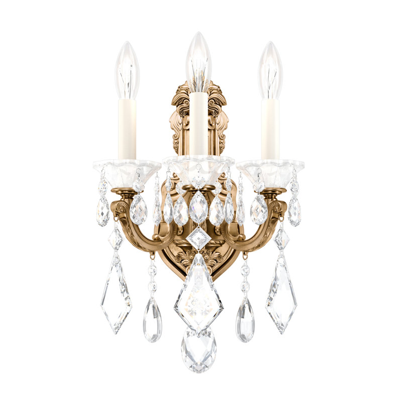 La Scala Candle Wall Light, Etruscan Gold