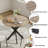 Villasenor 31.5" Modern Round Dining Table, Metal Leg Kitchen Table, Compact Dining Room Table for Small Space, Sturdy Breakfast Nook Table, Affordable Round Table for Apartment, Cafe, and Living Room