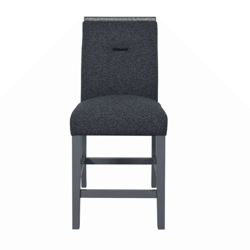 ARIYA DininG TABLE and Chair ENSEMBLE Ensemble de table de bar moderne, Gris, Gris, H 37,123 po x L 20,753 po x l 20,771 po