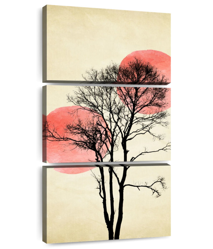 Soleil et lune cachés, H 27 po x l 12 po