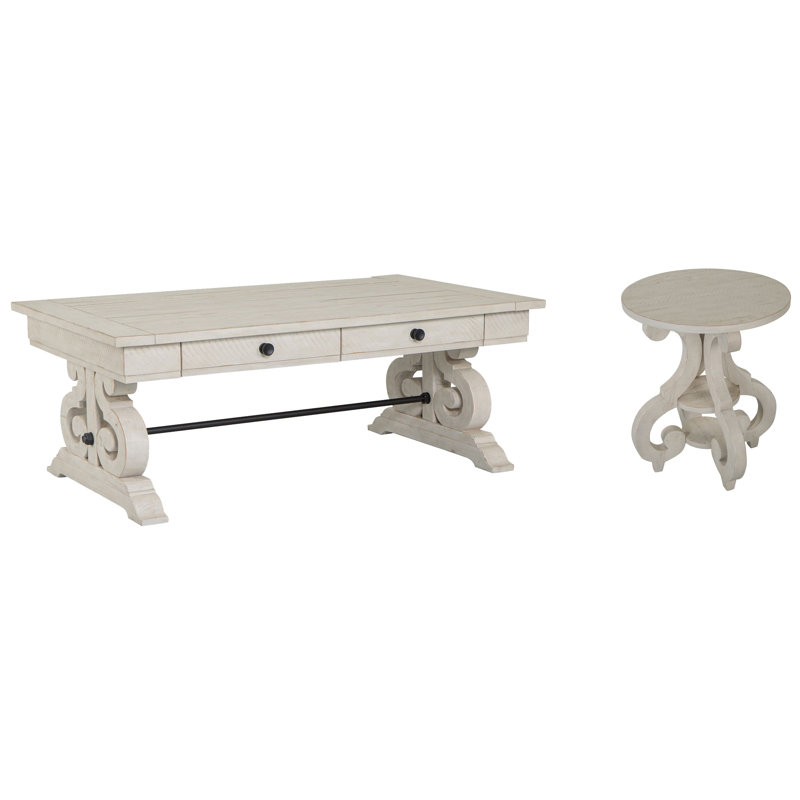 Rectangular Cocktail Table With Accent Table, 2 Pieces: Coffee Table, End Table