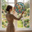 Toile colorée en forme de spirale colorée-2080200361