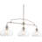 Fultonham 3 - Light Brushed Nickel Kitchen Island Pendant