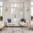 Frieda 2-Light Brushed Brass Glass Flower Wall Sconce