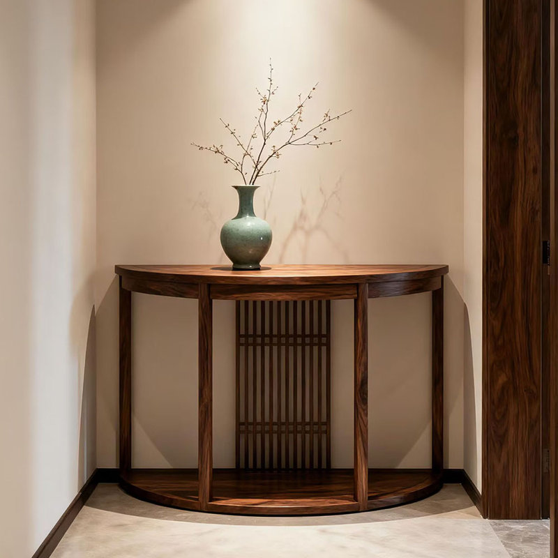 Chinese-style modern simple console table, 35.4" H x 47.2" W x 15.7" D