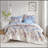 Floral Comforter Set with Bed Sheets Blue King-134085800