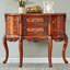 Console de style européen en bois massif.-265254099-265254108