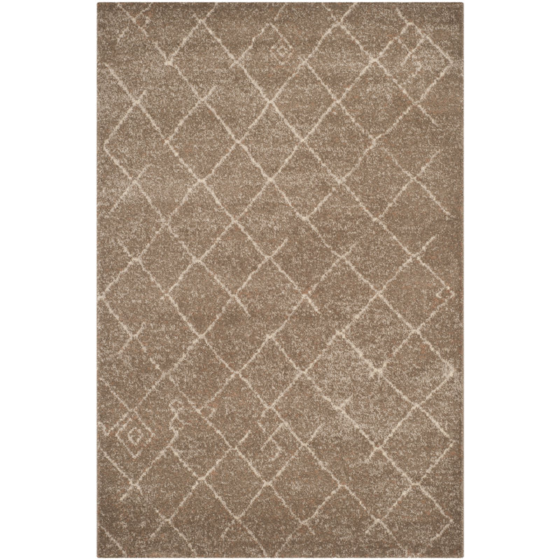 Montsalas Geometric Hand Woven Area Rug, Rectangle 155 x 229 cm