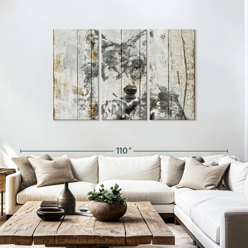 Wolf Gaze, 48" H x 74" W