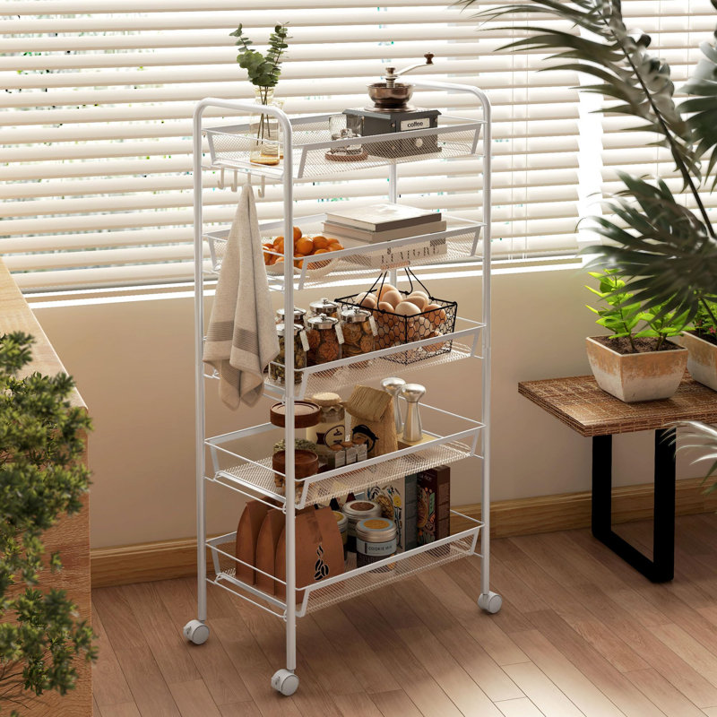 106cm H x 45cm W Utility Cart with Wheels