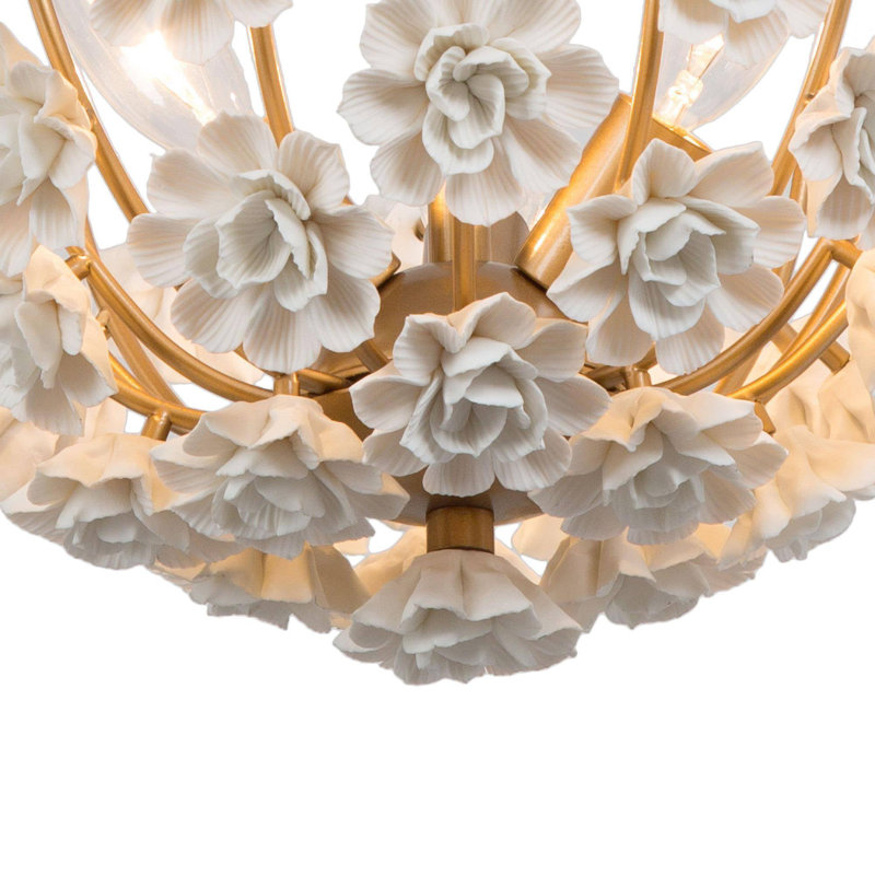 Plafonnier semi-encastré 3 lumières 15,5 po