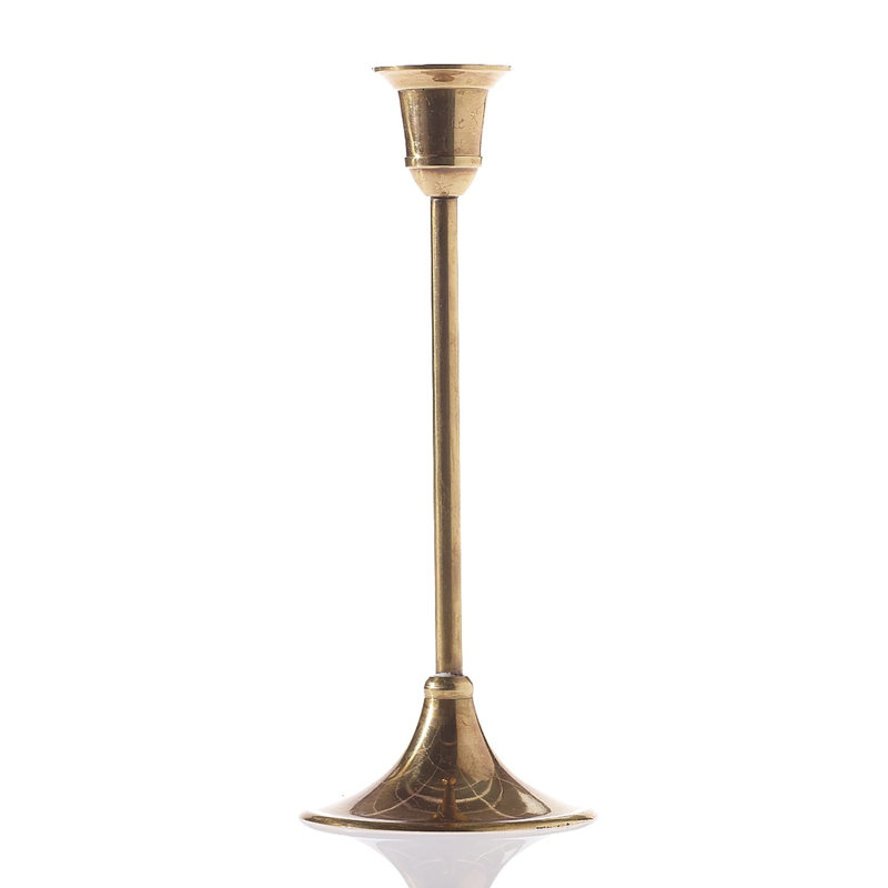 Metal tabletop candlestick Gola, H 8,25 po x l 3,25 po x P 3,25 po
