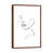 Classic Brown Wood Framed Canvas selected