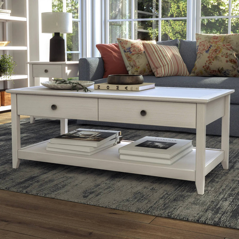 Greenport Coffee Table, Brushed White