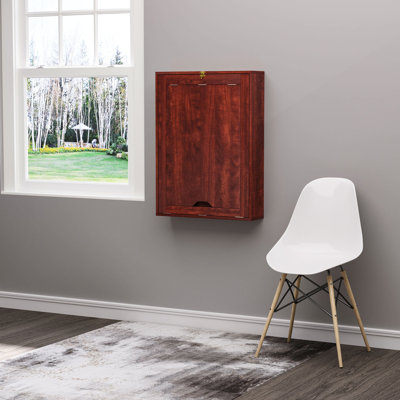 Wall Mounted Desk, Fold Out Convertible Desk, Multi-Function Computer Table Floating Desk With Shelves