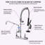Robinet de cuisine commercial à poignée double-87206406