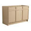 Ensemble de meuble-lavabo autoportant 48 po et 3 portes d'armoire à fermeture en douceur sans lavabo