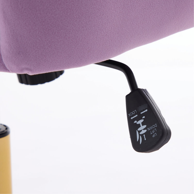 Chaise ergonomique ajustable pour la maison, la chambre ou le bureau, siège en velours pour un confort optimal et une durée d'assise confortable