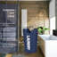 Grand panier à linge 90L, sac à linge pliable, grand panier à linge autoportant, panier à linge pliable (bleu foncé)