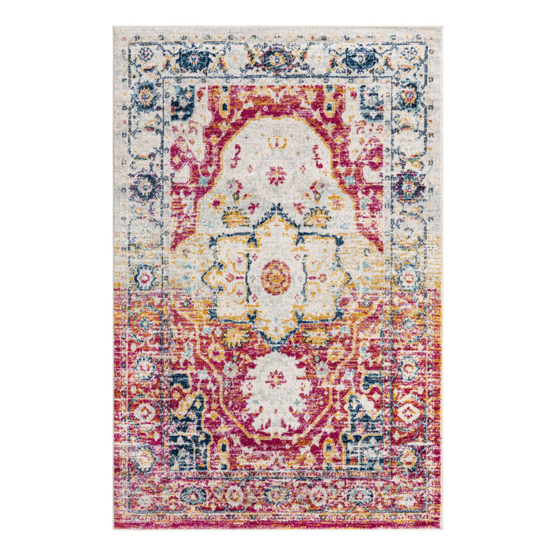 Hagberg Oriental Indoor Rug, Rectangle 4' x 6'
