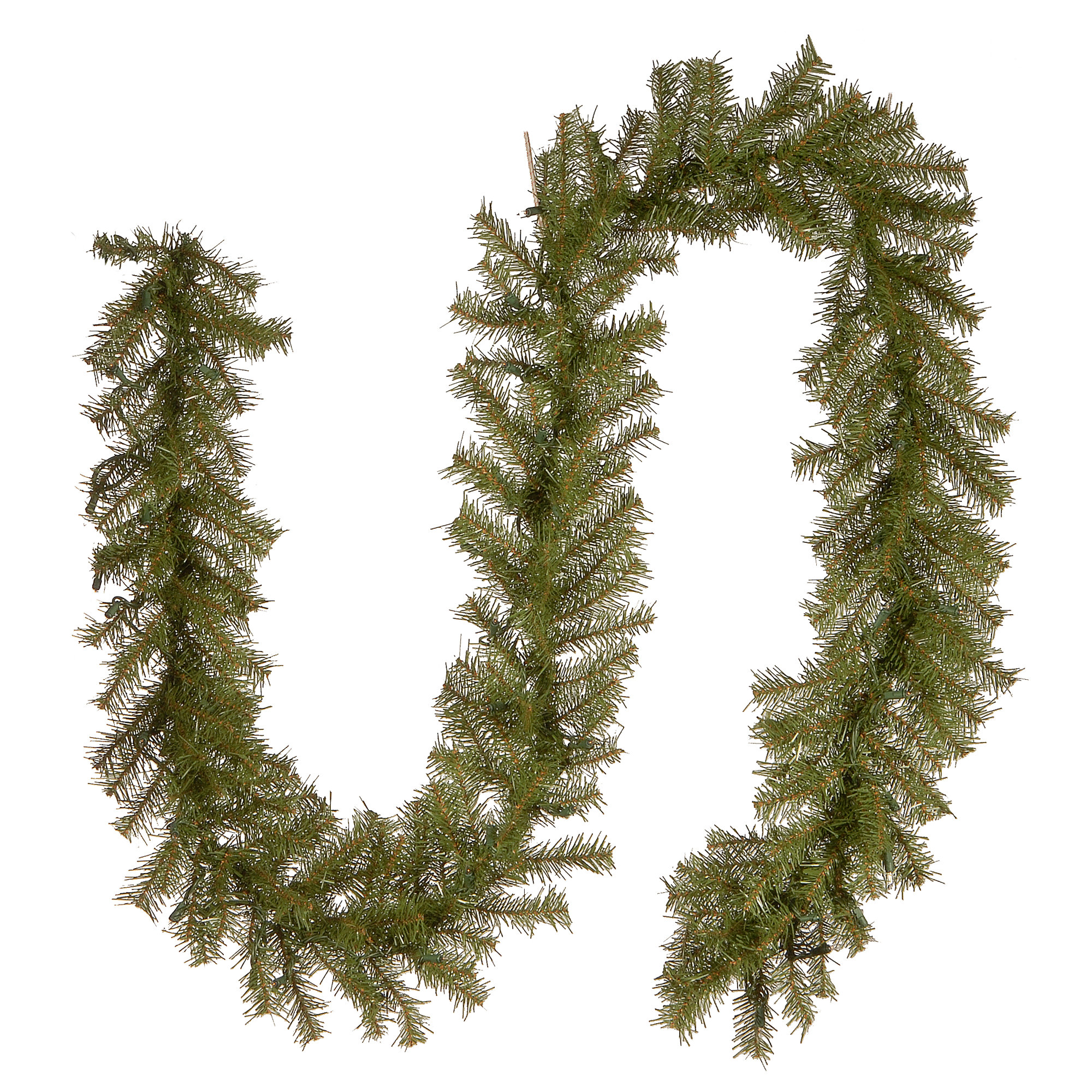Wayfair Basics® Fir Pre-Lit Garland, 10' L