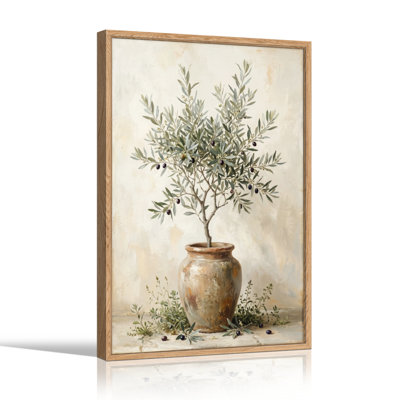 Olive Tree Canvas Wall Art Set Of 1