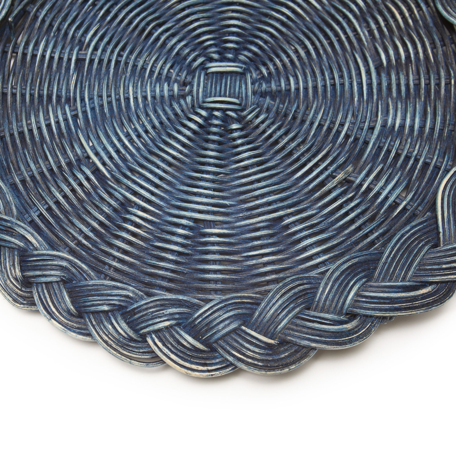Walden Rattan Placemat, Blue