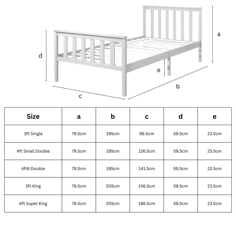 Atlantic Bed Frame with Bonnel Mattress, Kingsize (156.5 x 207 cm), Grey