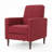 Fabric Recliner Chair Mid-Century Modern Recliner Pushback Single Recliner Sofa With Thicker Seat Cushion Tufted Upholstered Sofa With Wooden Leg For Living Room Bedroom-1877160097