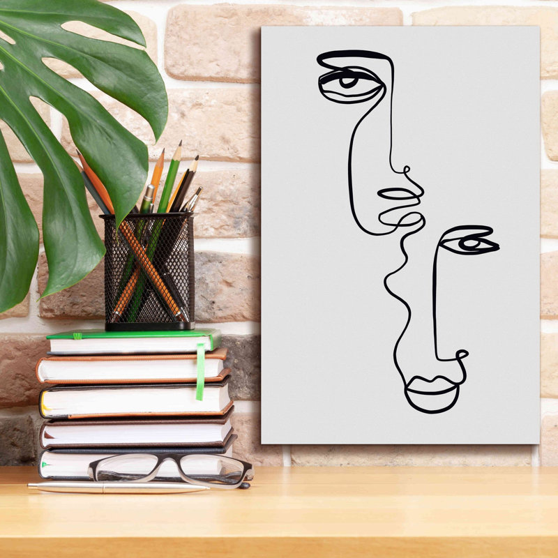 «Face 2» par Design Fabrikken, estampe numérique sur toile, H 18 po x l 12 po x P 0,75 po