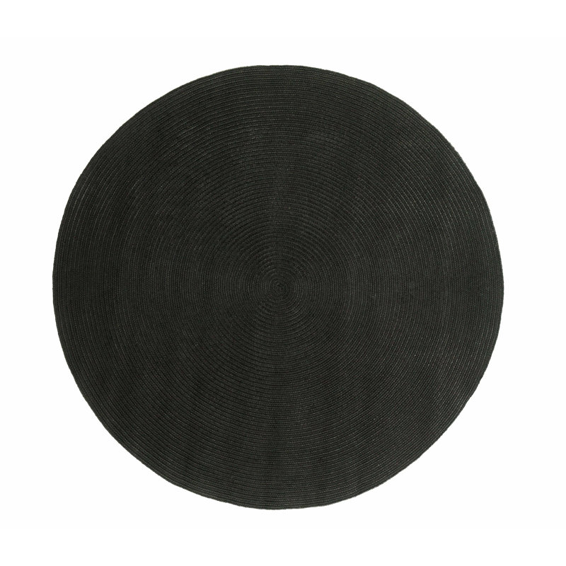 Polypropylene Braided Indoor/Outdoor Rug Modern Rustic Style, Round 6'