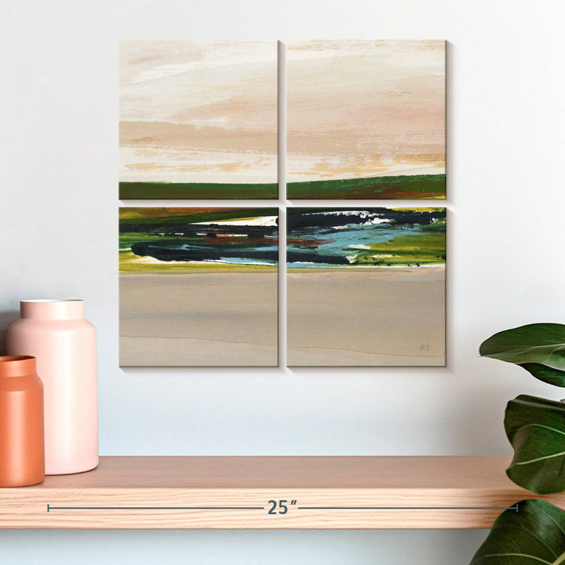 Green Is My Valley I, 18" H x 18" W