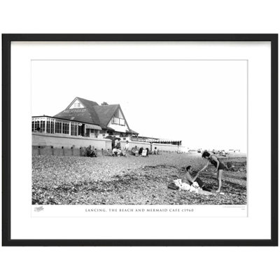 Lancing, The Beach And Mermaid Cafe C1960 by Francis Frith - Single Picture Frame Print