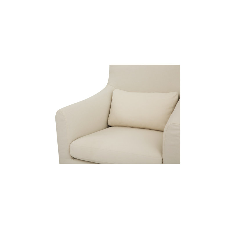 Lydia Outdoor Slipcover Dining Chair Cream, Ivory Performance Fabric