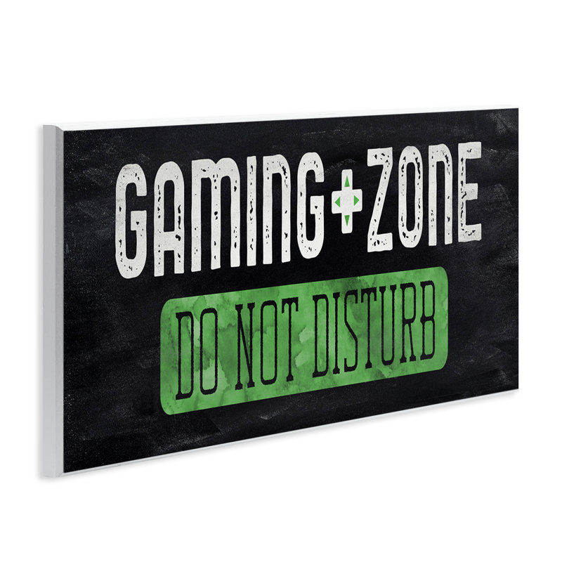 Plaque murale Do Not Disturb Gaming Zone, design par CAD Designs