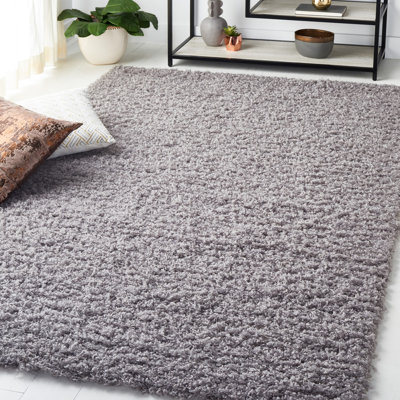 Victorino Shag Hand Tufted Performance Solid Color Rug