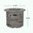 Outdoor 32" Round MgO Propane Fire Pit