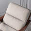 Chaise berçante moderne en bois massif rembourré