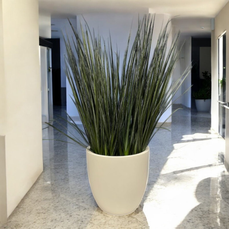 Handmade Pot Planter, 19" H x 19" W x 19" D, White