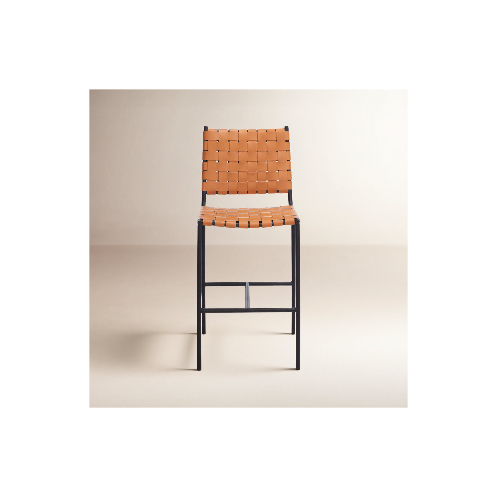 Cass 26" Counter Stool, Brown, Black