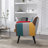 33.1'' Wide Stylish Vintage Linen Upholstered Tufted Loveseat with Wooden Legs