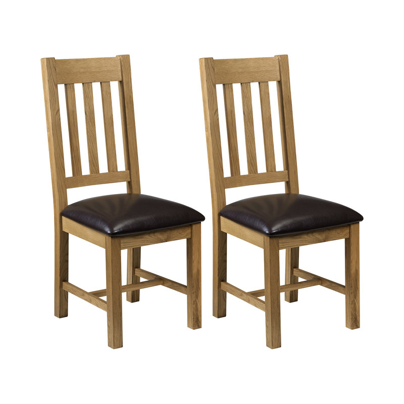 Side chair Set Nutmeg of Solid Wood