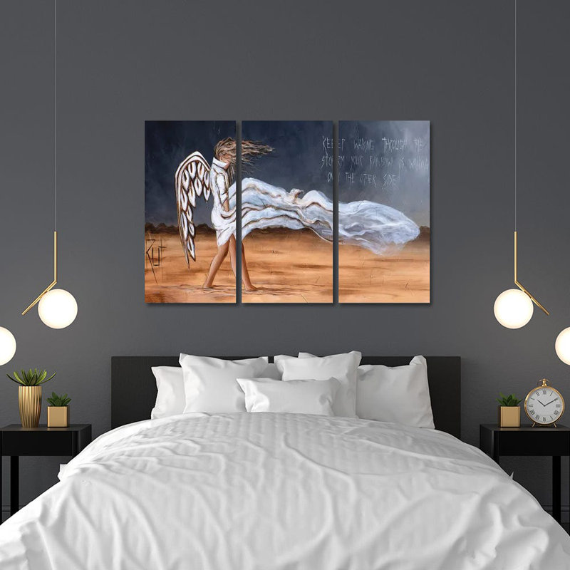 Keep Keep Through The Storm On Canvas par Ruth's Angels, impression sur toile tendue sur châssis