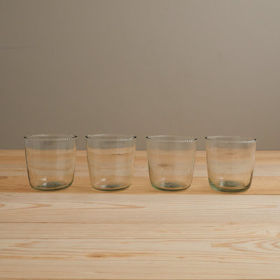Ruffle Rocks Glass, Set of 4