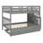 Stairway Bunk Bed With Trundle, Storage And Guard Rail-1172214149