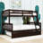 Twin Over Full Wood Bunk Bed With Twin Trundle, Built-In Ladder And Guardrail-814706794