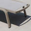 Chaise longue d'extérieur réglable en métal