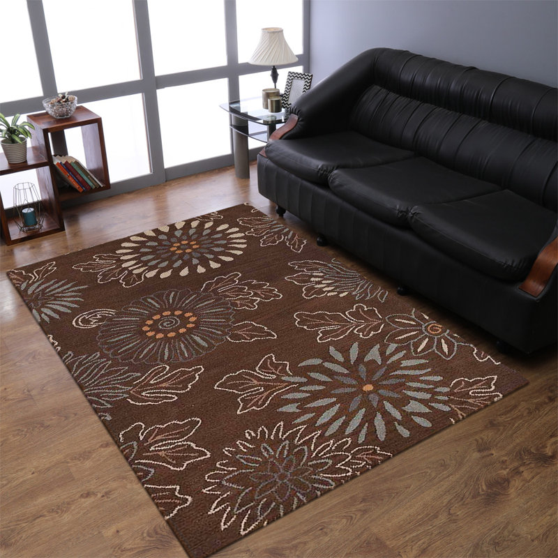 Tapis rectangulaires en laine touffetés à la main Candiss, Rectangle 8 pi x 11 pi