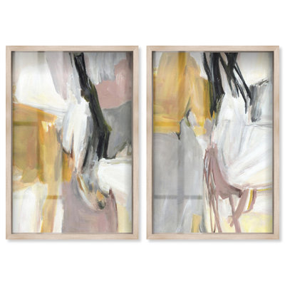 «Gold Memories Set» par Art Remedy, cadre blond, 16 x 24